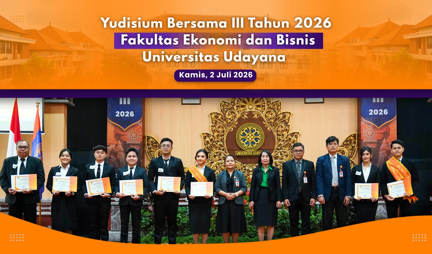 Yudisium Bersama III Tahun 2026 FEB Universitas Udayana